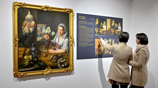 o scena biblica a fost gasita intr un tablou vechi de 400 de ani la muzeul brukenthal a stat ascunsa sub un strat de vopsea neagra