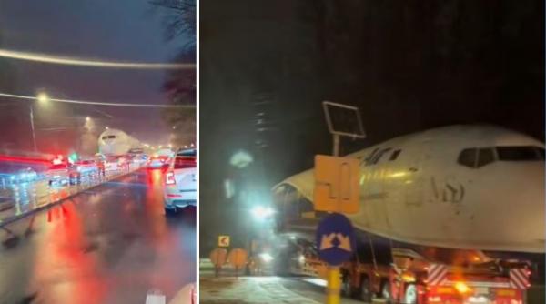 Povestea avionului filmat pe un trailer pe DN1. "Vom mai vedea aeronave pe șoselele României în următoarea perioadă"