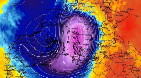 cum evolueaza vortexul polar luna aceasta anm anunta o slabire evidenta in jurul datei de 26 noiembrie ce inseamna asta
