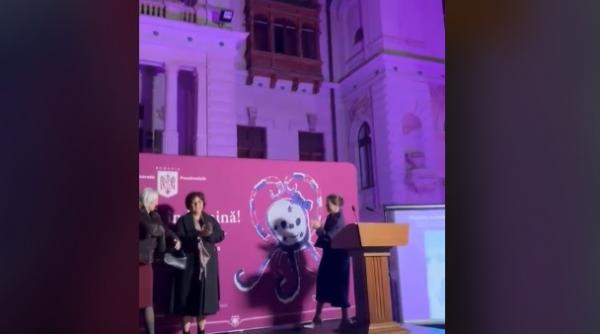 mirabela gradinaru mesaj emotionant de ziua prematuritatii palatul cotroceni a fost iluminat in violet