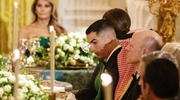 Cristiano Ronaldo și Elon Musk au fost prezenți la dineul de la Casa Albă, organizat în onoarea prințului moștenitor saudit