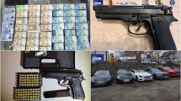 Proxeneții din Iași care exploatau fete la Roma au fost săltați, după zeci de percheziții. Bani, mașini și armament, confiscate