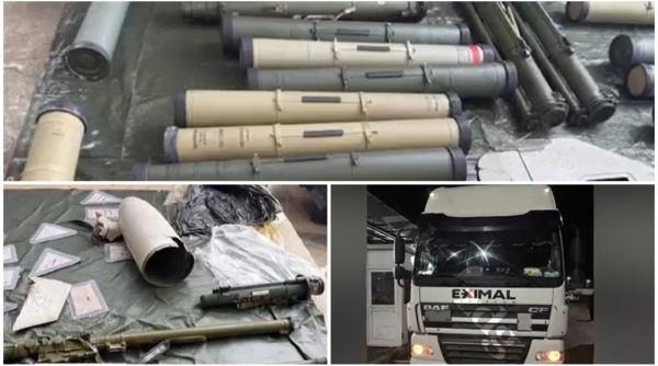 camionul oprit la granita cu moldova era plin cu arme de razboi 20 de lansatoare antitanc 7 lansatoare de grenade si munitie