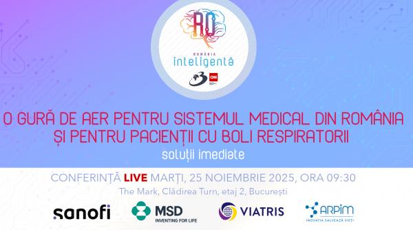 Conferința România Inteligentă ”O gură de aer pentru sistemul medical din România și pentru pacienții cu boli respiratorii"