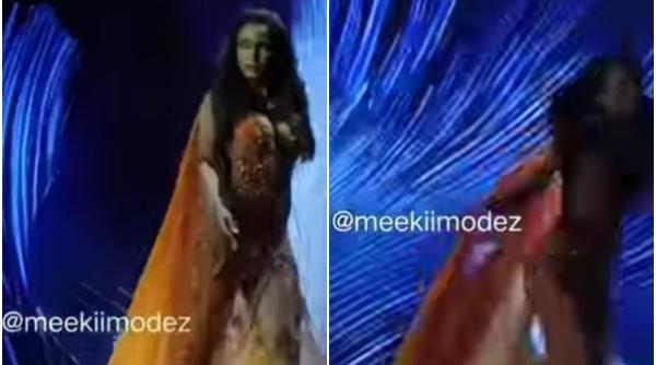 Miss Jamaica a căzut de pe podium în timpul rundelor preliminare ale concursului Miss Universe și a ajuns la spital