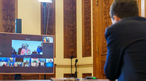 Nicușor Dan a cerut la reuniunea liderilor UE ca negocierile pentru Ucraina să țină seama de Moldova și România