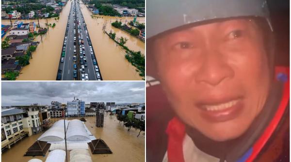 Imaginile disperării în Thailanda, unde e apă de 2,5 metri și oamenii țipă după ajutor. Maternitate cu zeci de nou-născuți, inundată