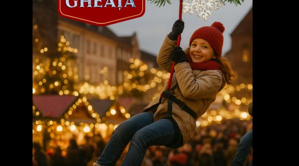 S-a deschis Târgul de Crăciun din Parcul Lumea Copiilor, în Sectorul 4: balon cu aer cald, patinoar, tiroliană