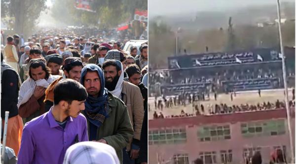talibanii l au pus pe un baiat de 13 ani sa l execute pe un criminal condamnat pe un stadion in fata a 80 000 de oameni