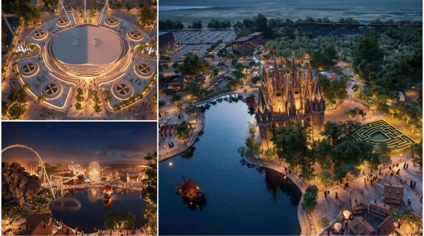 Cel mai mare parc de distracții din UE ar urma să apară lângă București. Cum arată proiectul DraculaLand, cu SPA, mall și hoteluri