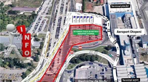liniile de autobuz expres 100 si 442 vor circula pe o artera noua in zona aeroportului otopeni