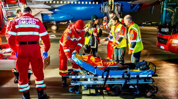 romania a evacuat mai multi pacienti din fasia gaza aflati in stare grava cu un avion hercules al fortelor aeriene