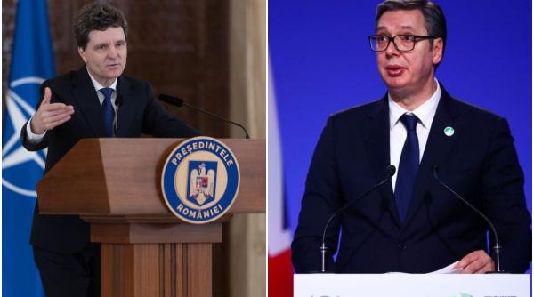 Nicușor Dan și Aleksandar Vucic au vorbit la telefon despre proiectele bilaterale dintre România și Serbia