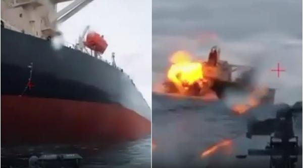 Ucraina a lovit cu drone "Sea Baby" petrolierul rusesc Dashan în Marea Neagră. "A suferit avarii critice"