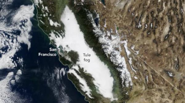 imagini virale din satelit cu o ceata de radiatii lunga de 640 de kilometri norul a persistat mai multe saptamani