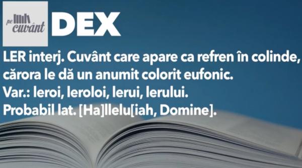 Mulți români cred că se scrie „leru-i ler”, dar varianta corectă este „lerui-ler”. Ce înseamnă și de ce se pune cratima așa