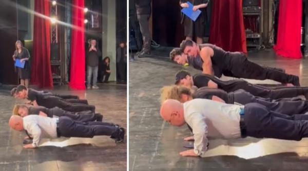 Imagini inedite cu Emil Boc. A făcut 30 de flotări alături de 4 sportivi de performanţă la Gala "10 pentru Cluj"