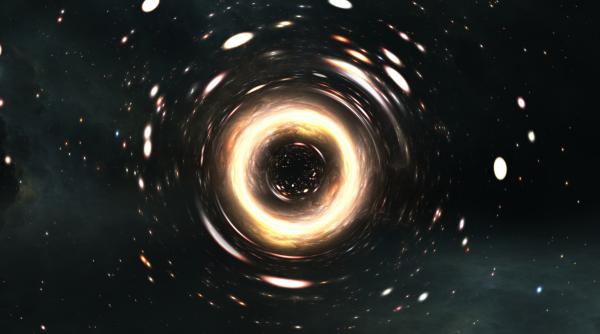 o gaura neagra supermasiva rataceste prin univers cu viteza colosala de peste 3 milioane de kilometri pe ora unde va lovi