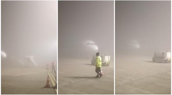 cod galben de ceata in suceava vizibilitatea este foarte redusa 5 curse de pe aeroportul stefan cel mare au fost afectate
