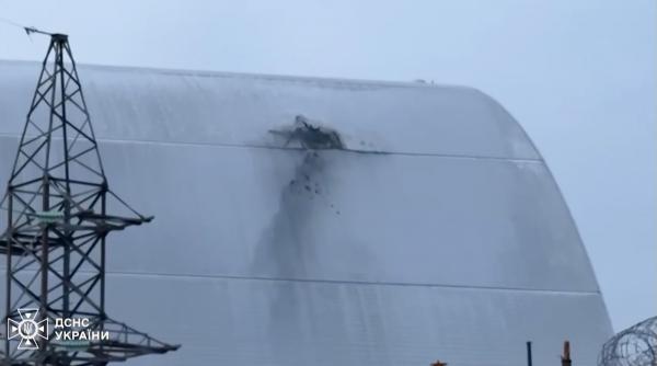 Scutul anti-radiații de la Cernobîl s-ar putea prăbuși dacă rușii atacă din nou centrala