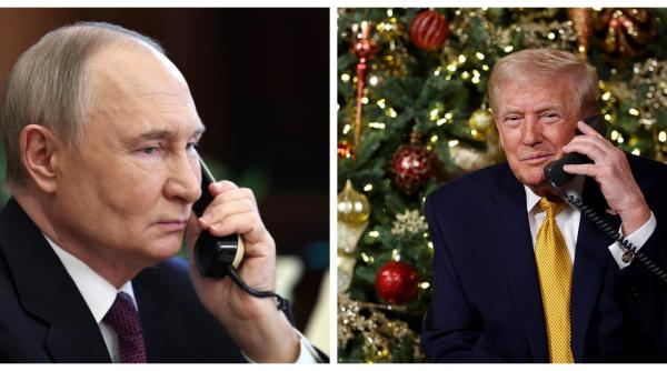 Putin i-a urat „Crăciun fericit” lui Trump, dar Kremlinul refuză să spună dacă l-a sunat personal pentru asta