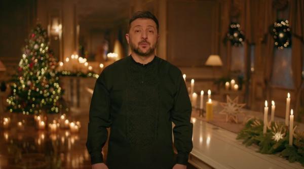 Zelenski s-a adresat naţiunii cu un mesaj emoţionant de Crăciun: "Din păcate, nu toți suntem acasă. Ne punem o singură dorință"