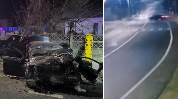 Momentul accidentului mortal din Bistriţa-Năsăud a fost filmat. Vărul şoferului teribilist se întorsese în România de sărbători