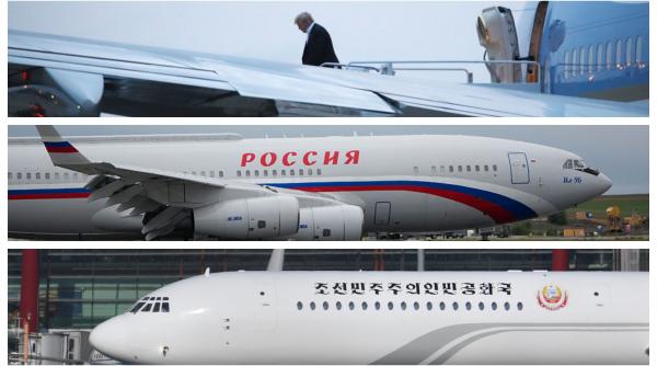 De la „Air Force One”, până la „Kremlinul Zburător” și „Uliul” nord-coreean: Ce modele de avioane folosesc șefii de stat din lume