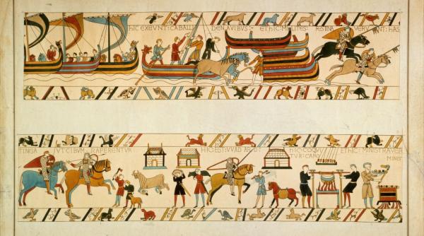 veche de peste 900 de ani tapiseria de la bayeux va fi asigurata pentru 800 de milioane de lire sterline inainte sa fie expusa in uk