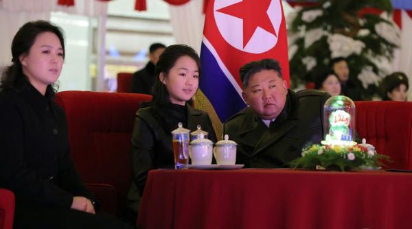 Mesajul de Anul Nou transmis de Kim Jong-un. Liderul de la Phenian și-a dus fiica la festivitățile organizate de Revelion