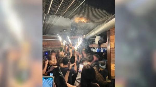 Tragedia de la Crans-Montana. O fotografie făcută în bar surprinde momentul izbucnirii incendiului