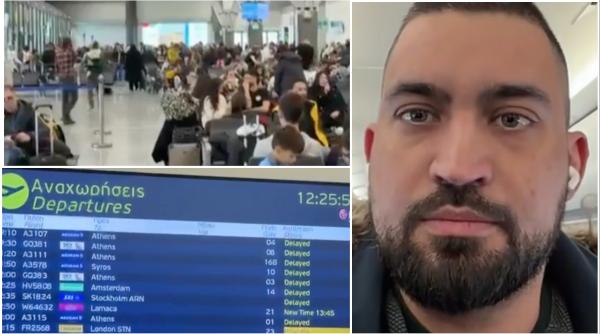 Blackout tehnic la toate aeroporturile din Grecia. Zborurile au fost suspendate. Turist român: „Întreg spațiul aerian a fost închis”