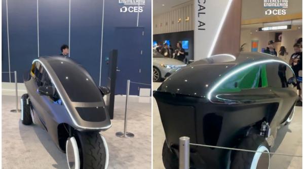 A fost prezentat vehiculul electric cu un singur loc. Atinge 200 de km la oră și are asistent vocal cu inteligență artificială