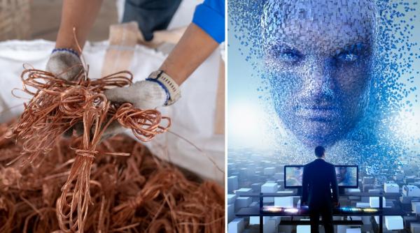 Cererea de cupru va creşte cu 50% până în 2040 graţie AI şi cheltuielilor pentru apărare, estimează S&P