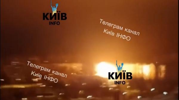 atac masiv asupra ucrainei kievul lovit cu drone ard blocuri si masini rusii ar fi folosit o racheta oresnik asupra reginuii liov