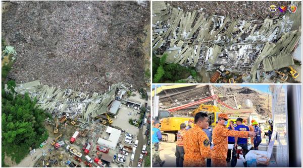 doi oameni au murit si 35 sunt disparuti dupa ce o groapa de gunoi s a prabusit iar avalansa de deseuri a lovit un sat in filipine