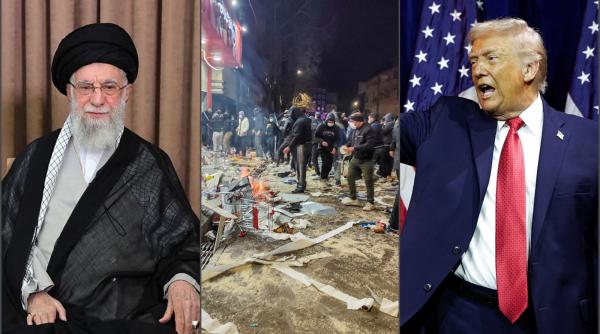 iran khamenei a vorbit la tv iar sustinatorii sai au strigat moarte americii trump cred ca ayatollahul vrea sa fuga din tara