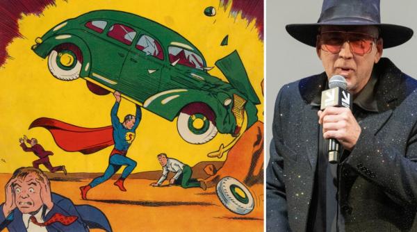 Prima bandă desenată cu Superman, veche de aproape un secol şi furată, în trecut, de la Nicolas Cage, a fost vândută cu o sumă record