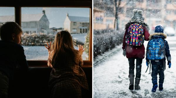 scoli din 6 judete isi desfasoara cursurile online luni din cauza ninsorilor si a gerului unde a fost suspendata activitatea