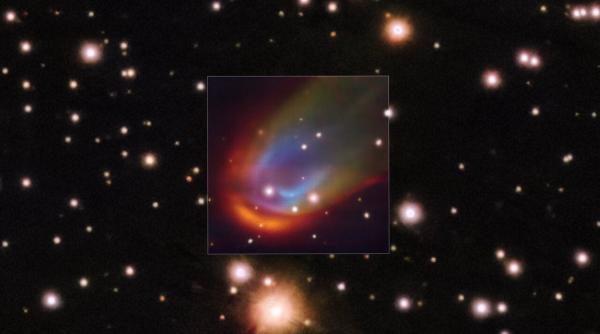 Fenomen straniu la 730 de ani lumină de Soare: o stea pitică albă generează o undă de șoc neobișnuită