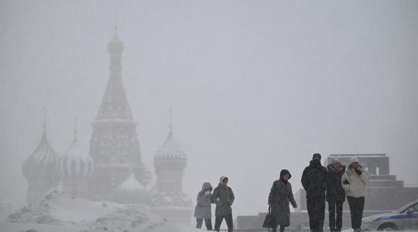 Moscova a înregistrat cele mai abundente ninsori din ultimii 146 de ani. Cum arată capitala Rusiei