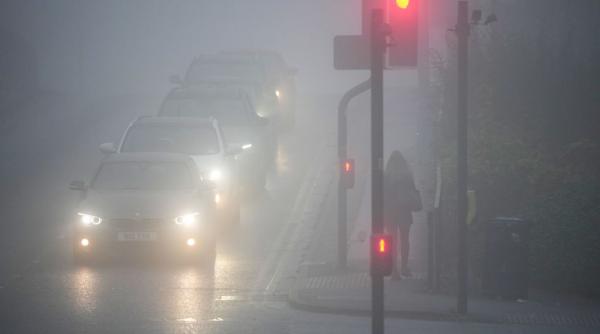 ceata si vizibilitate redusa pe drumurile din cinci judete este pericol sa se formeze polei