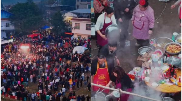 mii de oameni s au ingramadit intr un sat necunoscut dupa un apel facut de o tanara pe retelele sociale ce a urmat a fost neasteptat