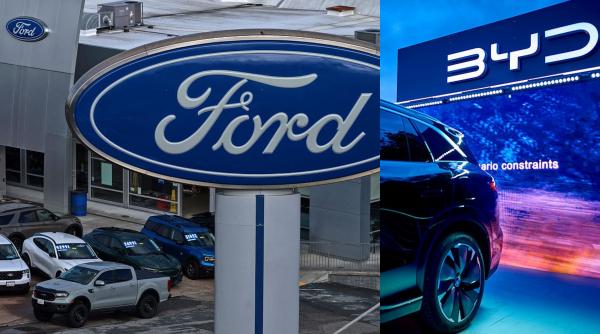 WSJ: Ford negociază un parteneriat cu BYD. Ce ar încearca să cumpere producătorul auto american de la chinezi, pentru mașinile sale
