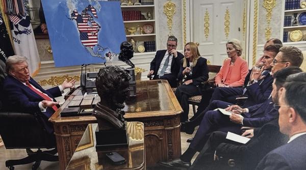 Trump își atacă aliații, publică mesajele lui Macron și anunță că „100%” va impune tarife până va primi Groenlanda: „Trebuie să o avem”