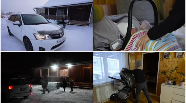 Cum își crește o femeie copiii în orașul în care temperaturile ajung la - 64 de grade. „Iau bebelușul cu mine când ies cu mașina”