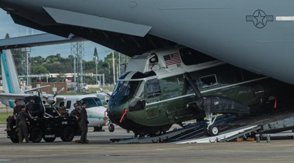 Poate v-ați întrebat cum a ajuns Trump să zboare cu elicopterul său prezidențial prin Elveția. Iată cum. Plus alte detalii interesante