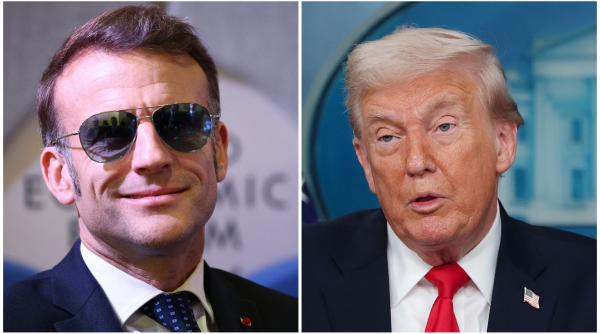 trump il ironizeaza pe macron dupa ce presedintele francez a aparut cu ochelari de soare la davos ce naiba s a intamplat