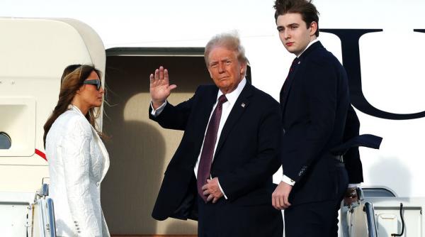 Fiul cel mic al lui Donald Trump a salvat o femeie, după ce a fost sunat de aceasta în timp ce era atacată de fostul iubit