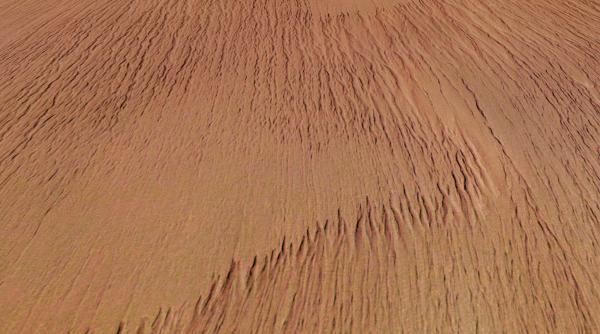 sonda mars express a agentiei spatiale europene a surprins forme ciudate in nisipul planetei rosii